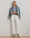 Stretch Cotton Chino Flare Trouser