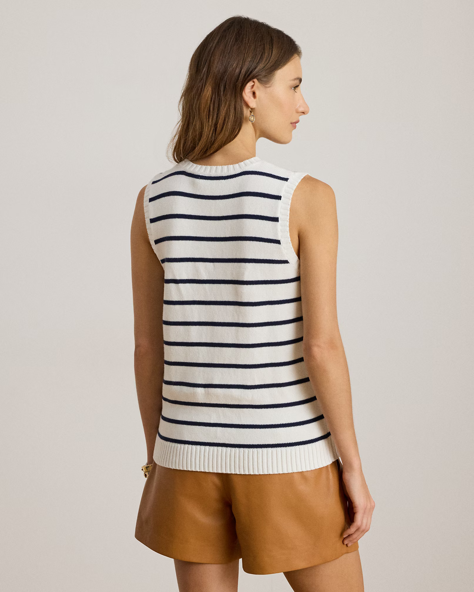 LAUREN RALPH LAUREN - Combed Cotton Sweater Tank