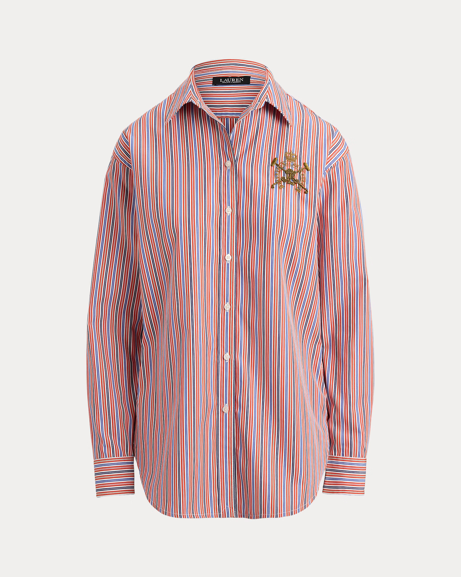 LAUREN RALPH LAUREN - Relaxed Fit Striped Broadcloth Shirt
