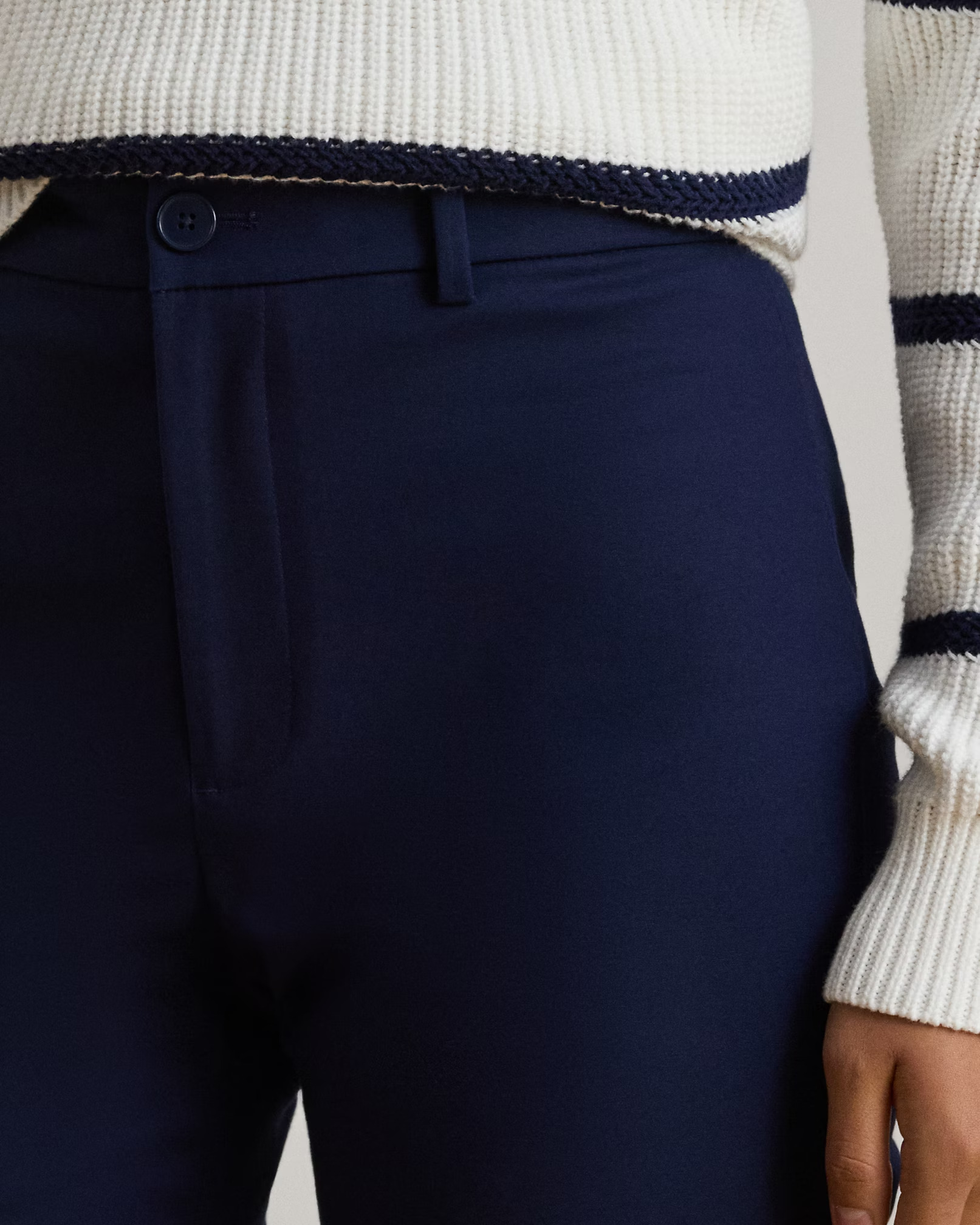 LAUREN RALPH LAUREN - Double-Faced Stretch Capri Trousers