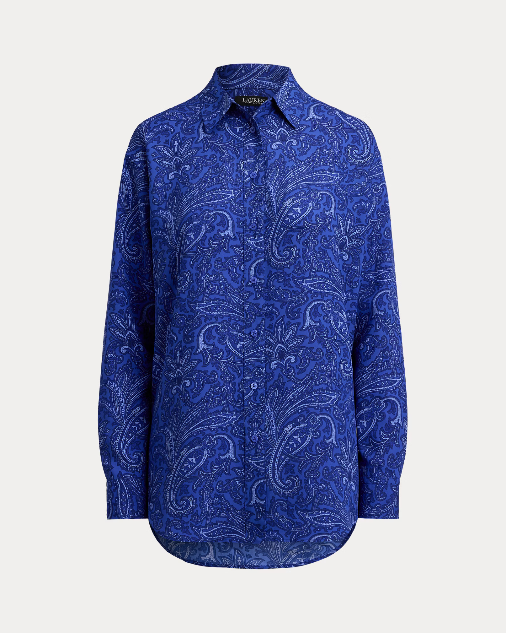 LAUREN RALPH LAUREN - Relaxed Fit Paisley Crepe Shirt