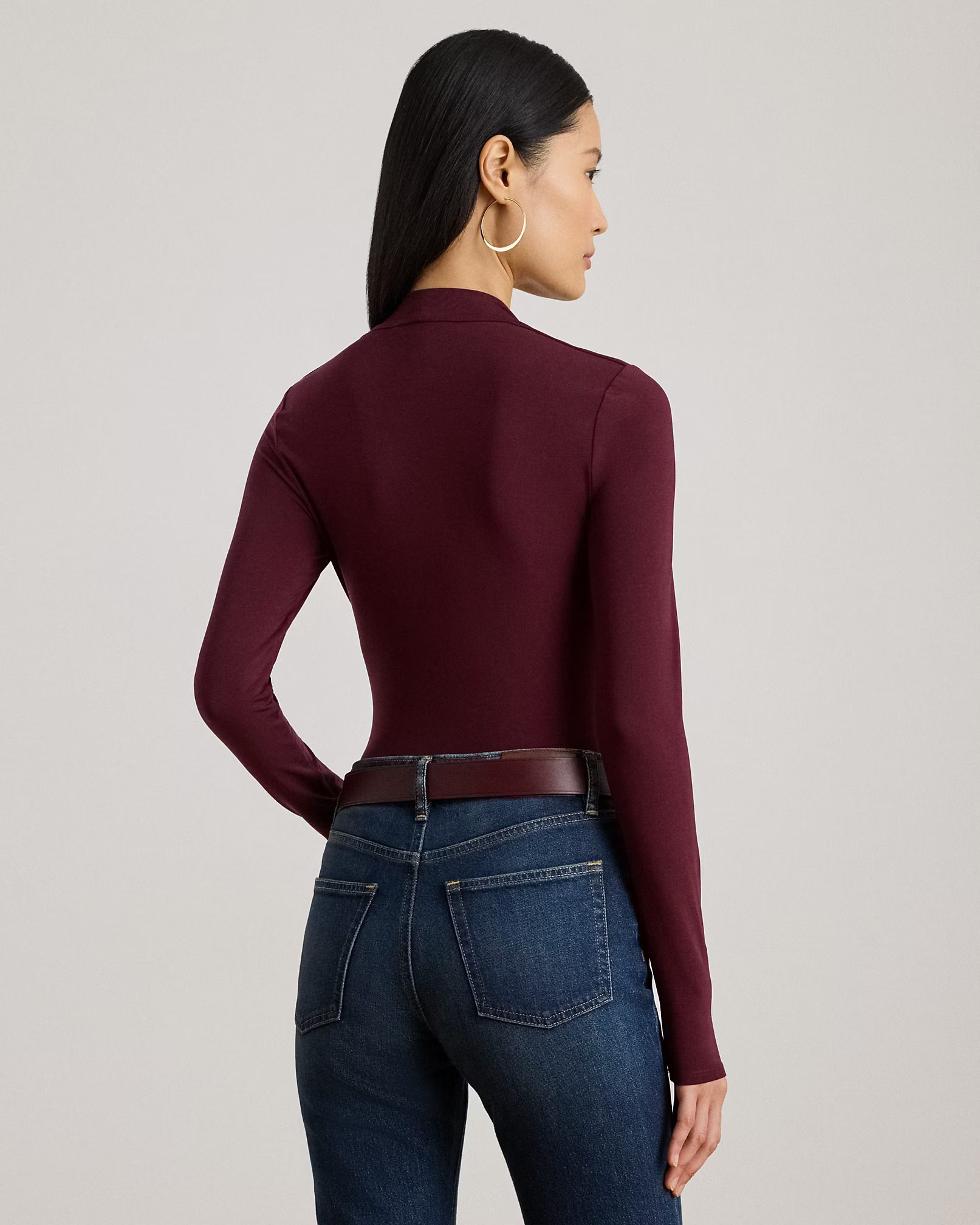 LAUREN RALPH LAUREN - Lyocell Jersey Knit Top