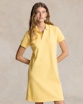 Cotton Mesh Polo Dress
