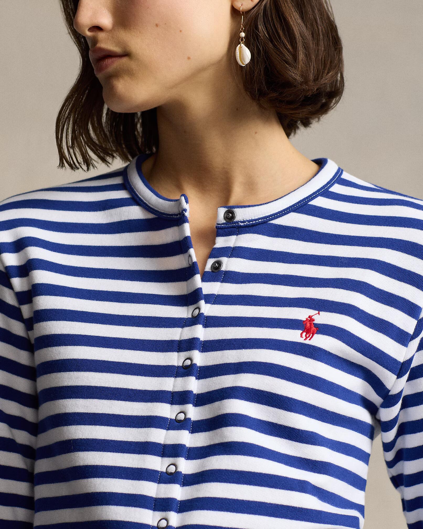 POLO RALPH LAUREN - Striped French Terry Cardigan
