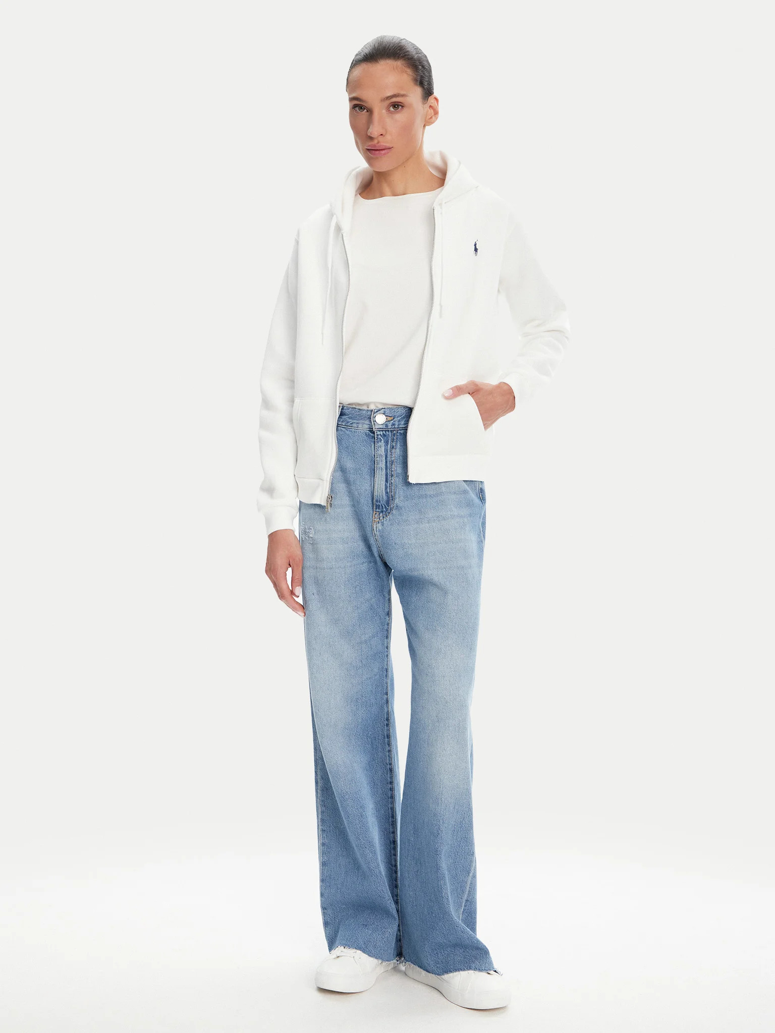 POLO RALPH LAUREN - Zip-Up Hooded Vest Sweater