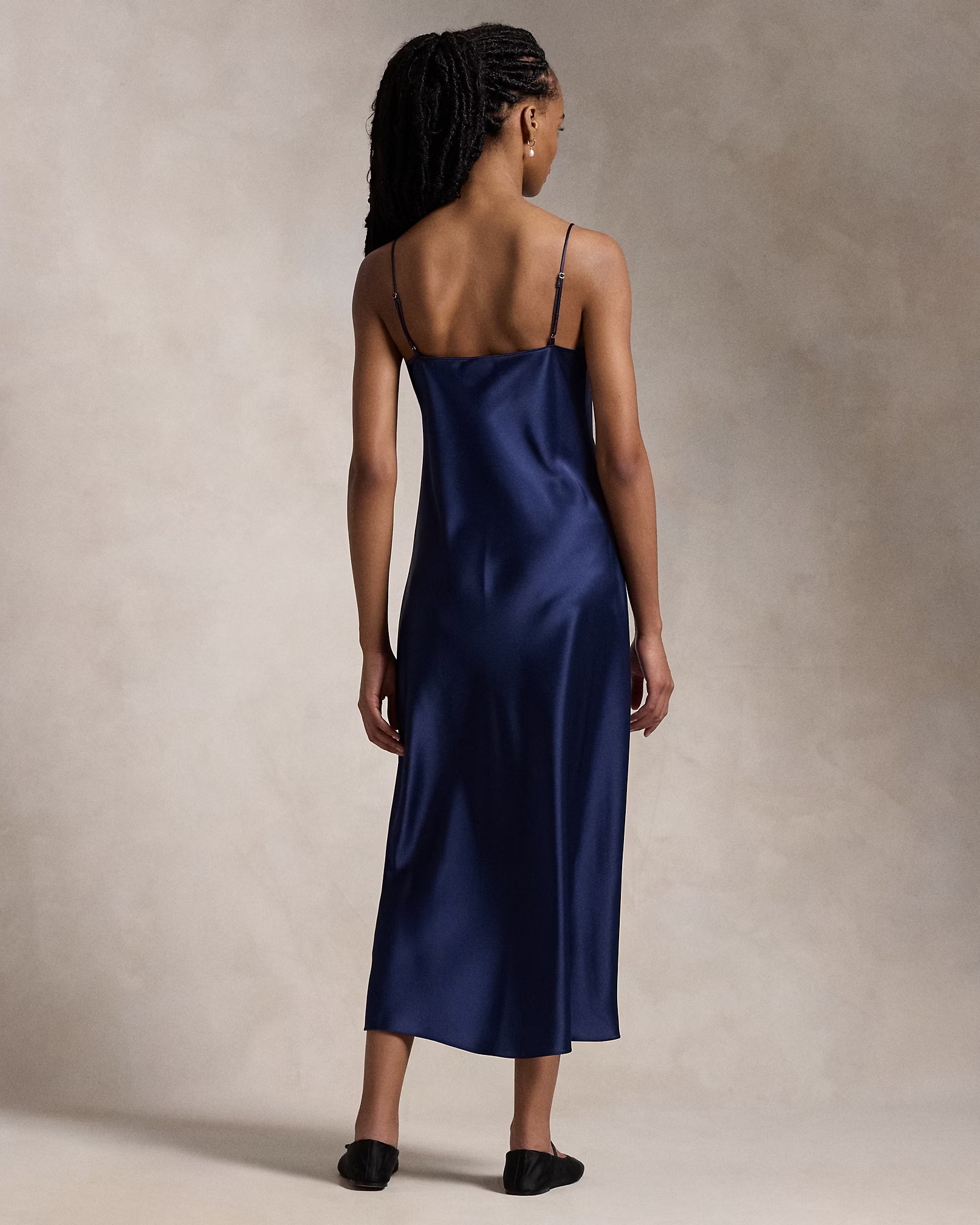 POLO RALPH LAUREN - Satin Midi Slip Dress