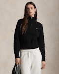 Cable-Knit Cotton Quarter-Zip Jumper