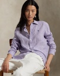 Classic Fit Striped Linen Shirt