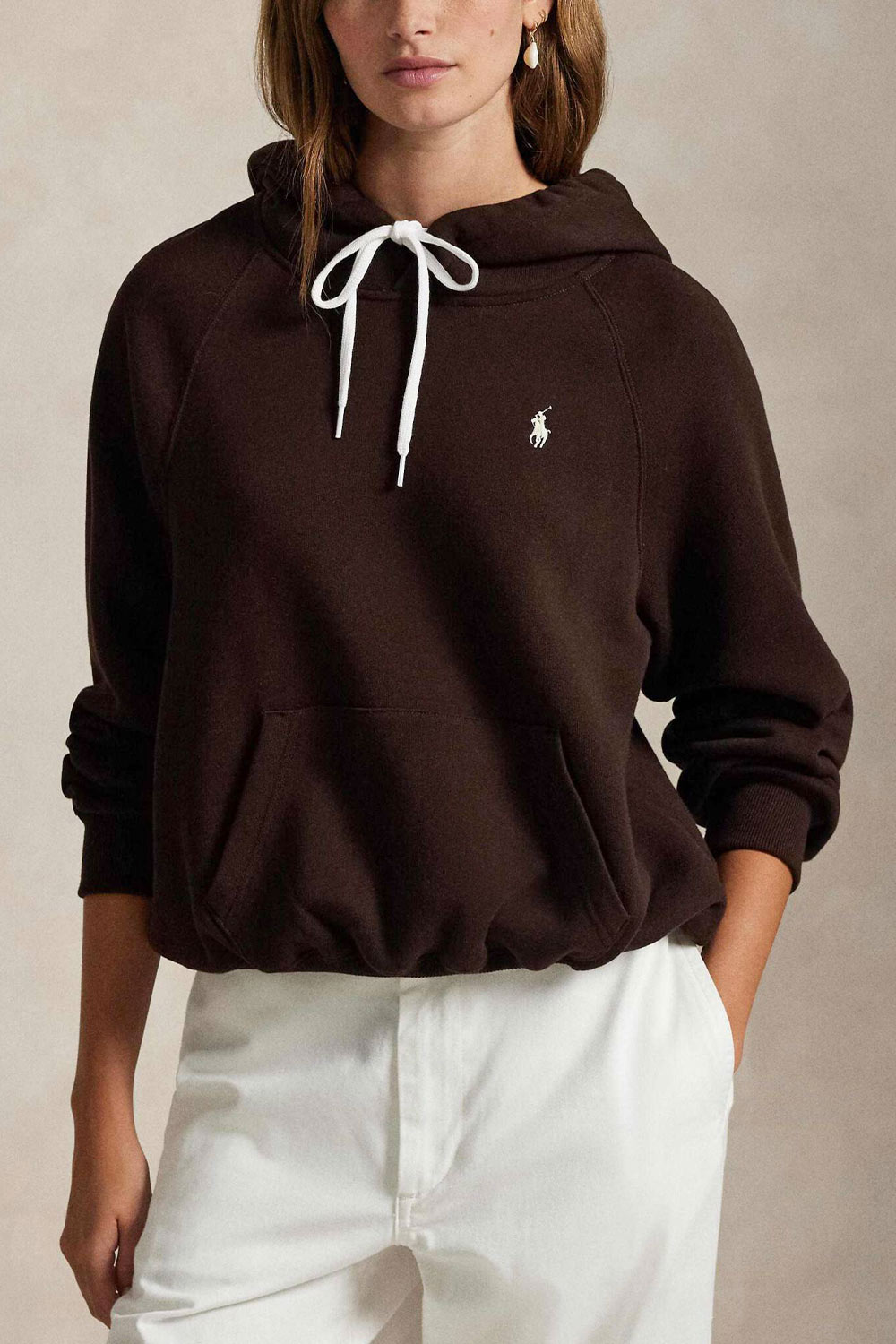 POLO RALPH LAUREN - Shrunken Fit Fleece Hoodie