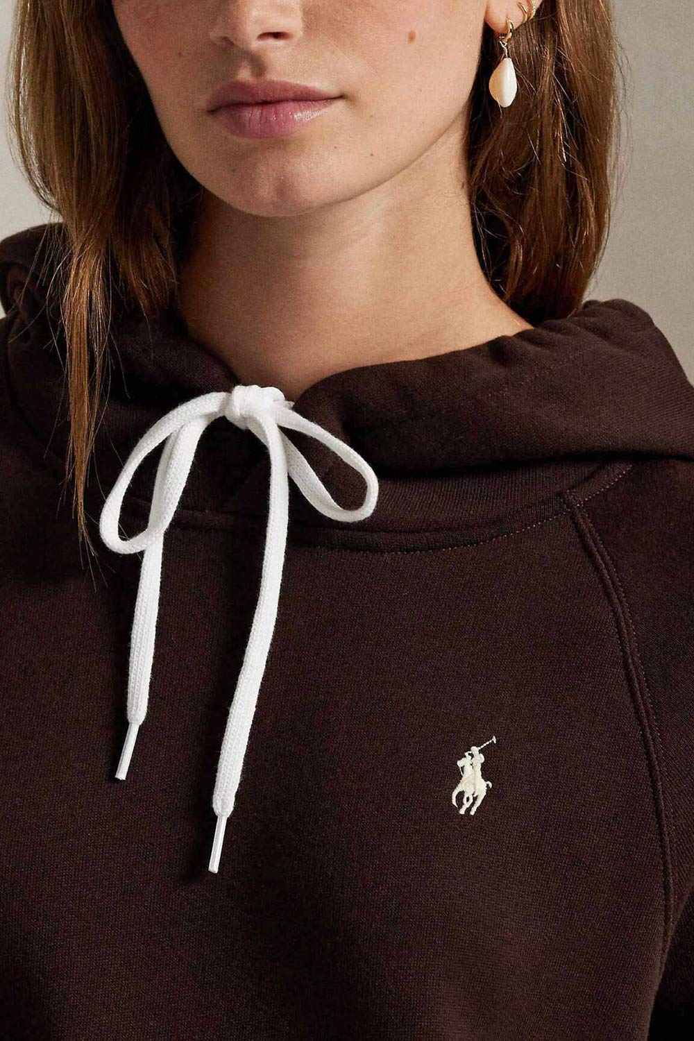 POLO RALPH LAUREN - Shrunken Fit Fleece Hoodie
