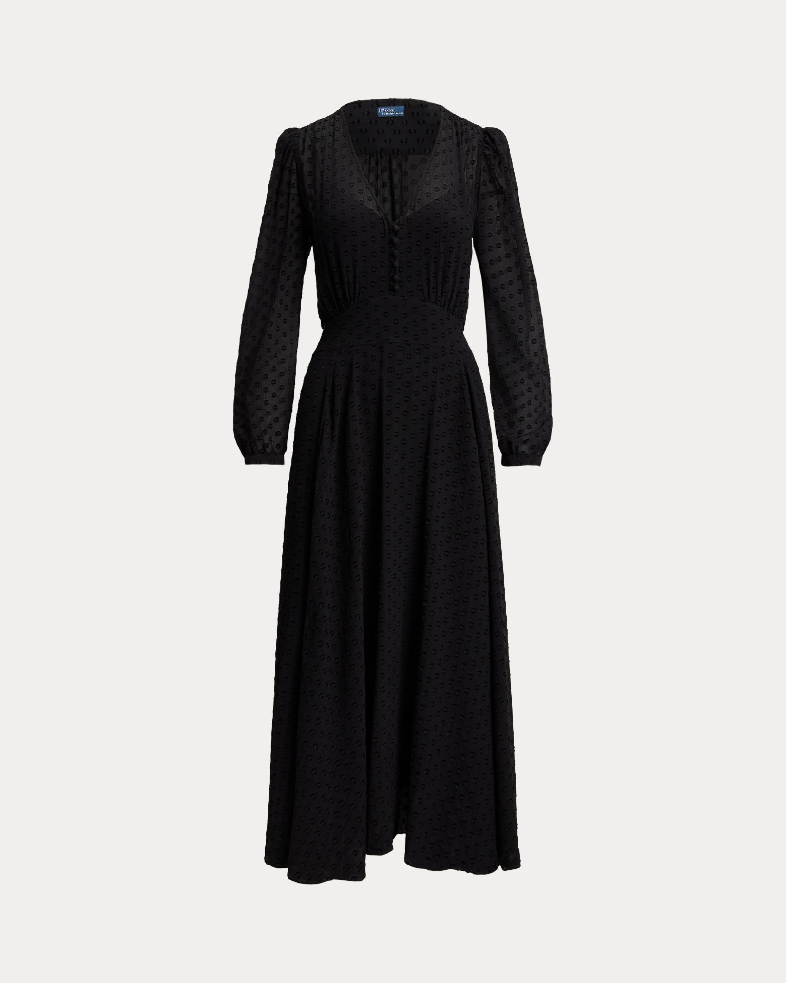 POLO RALPH LAUREN - Silk-Blend Blouson Dress