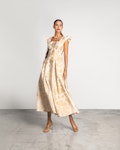 Gold Midi Dress