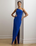 Jersey One-Shoulder Gown