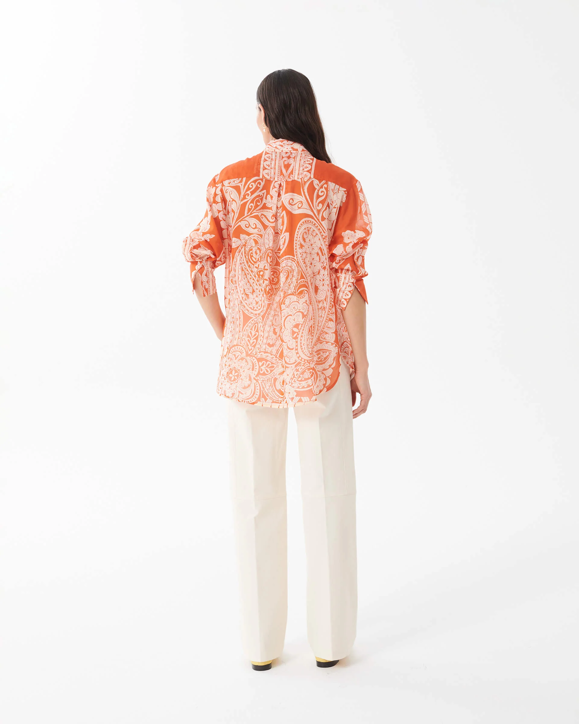 BEATRICE - Printed Shirt In Muslin And Silk