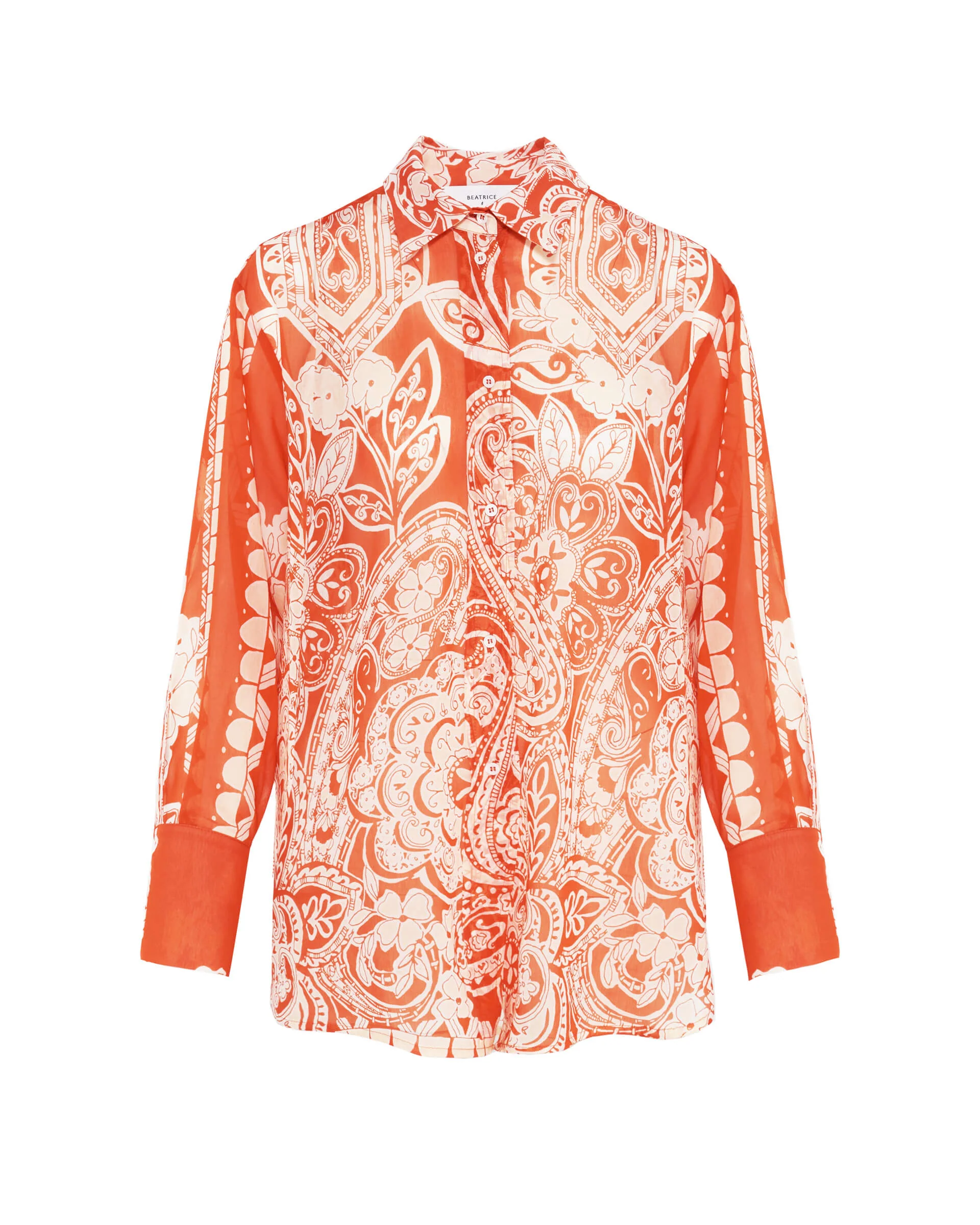 BEATRICE - Printed Shirt In Muslin And Silk