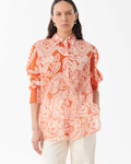 Printed Shirt In Muslin And Silk