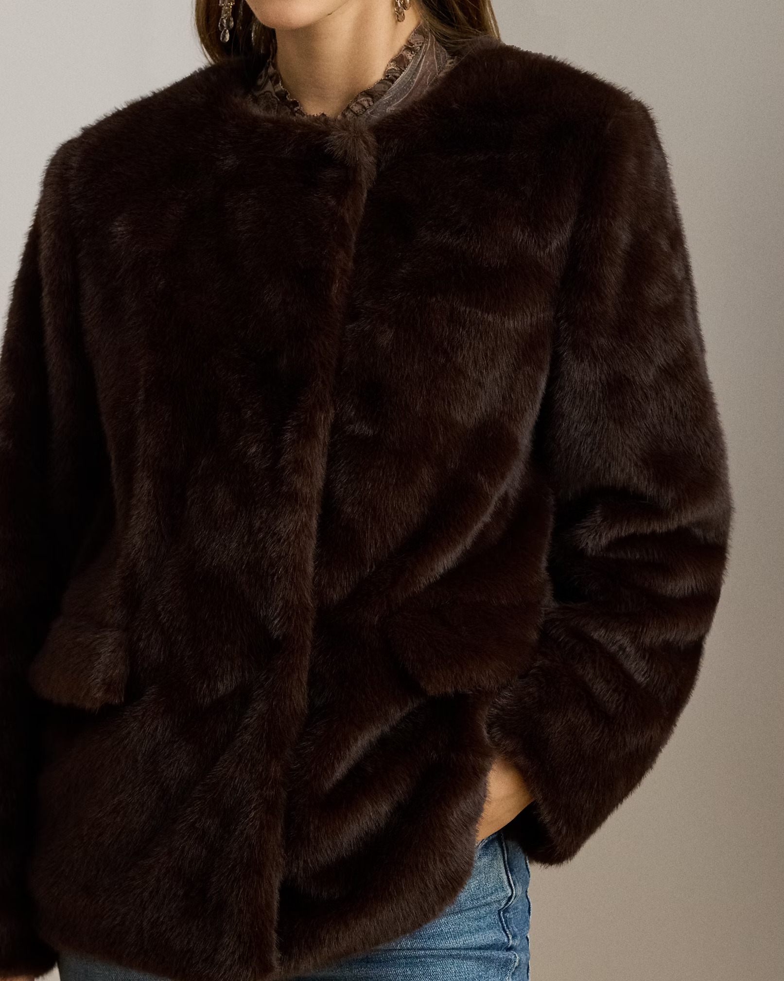 LAUREN RALPH LAUREN - Faux-Fur Coat
