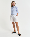 Tonal Striped Seersucker Shorts