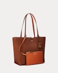Faux-Leather Medium Reversible Tote Bag