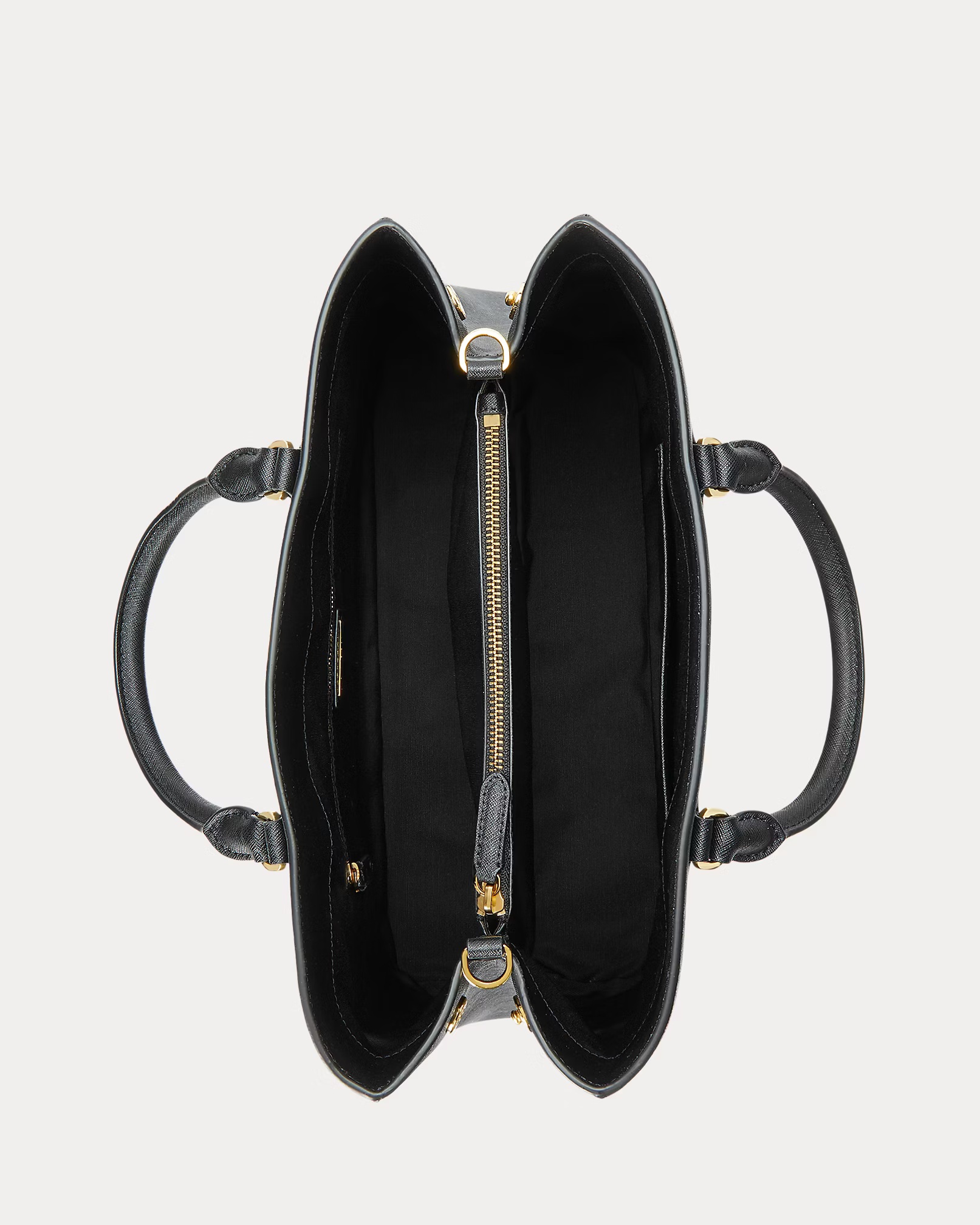 LAUREN RALPH LAUREN - Crosshatch Leather Large Hanna Satchel