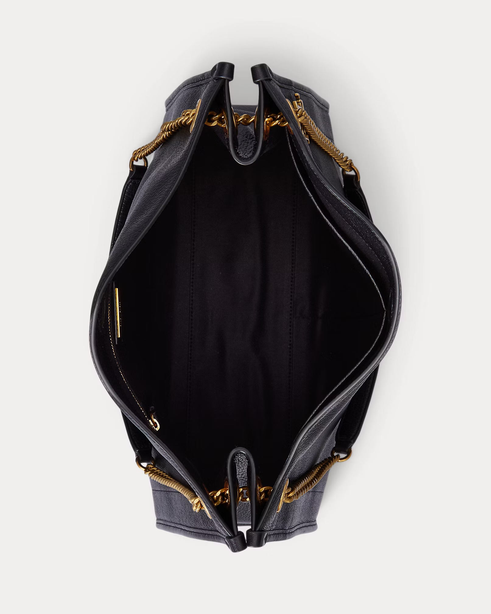 LAUREN RALPH LAUREN - Pebbled Leather Large Bradley Tote Bag