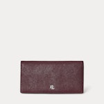 Crosshatch Leather Slim Wallet