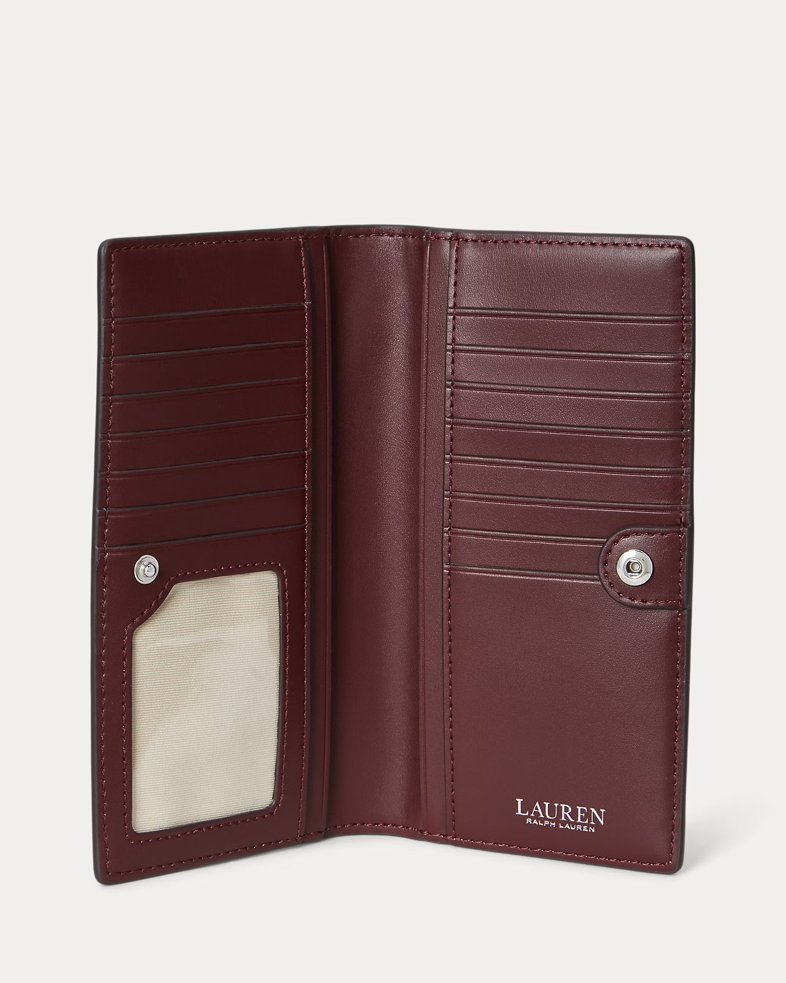 LAUREN RALPH LAUREN - Crosshatch Leather Slim Wallet