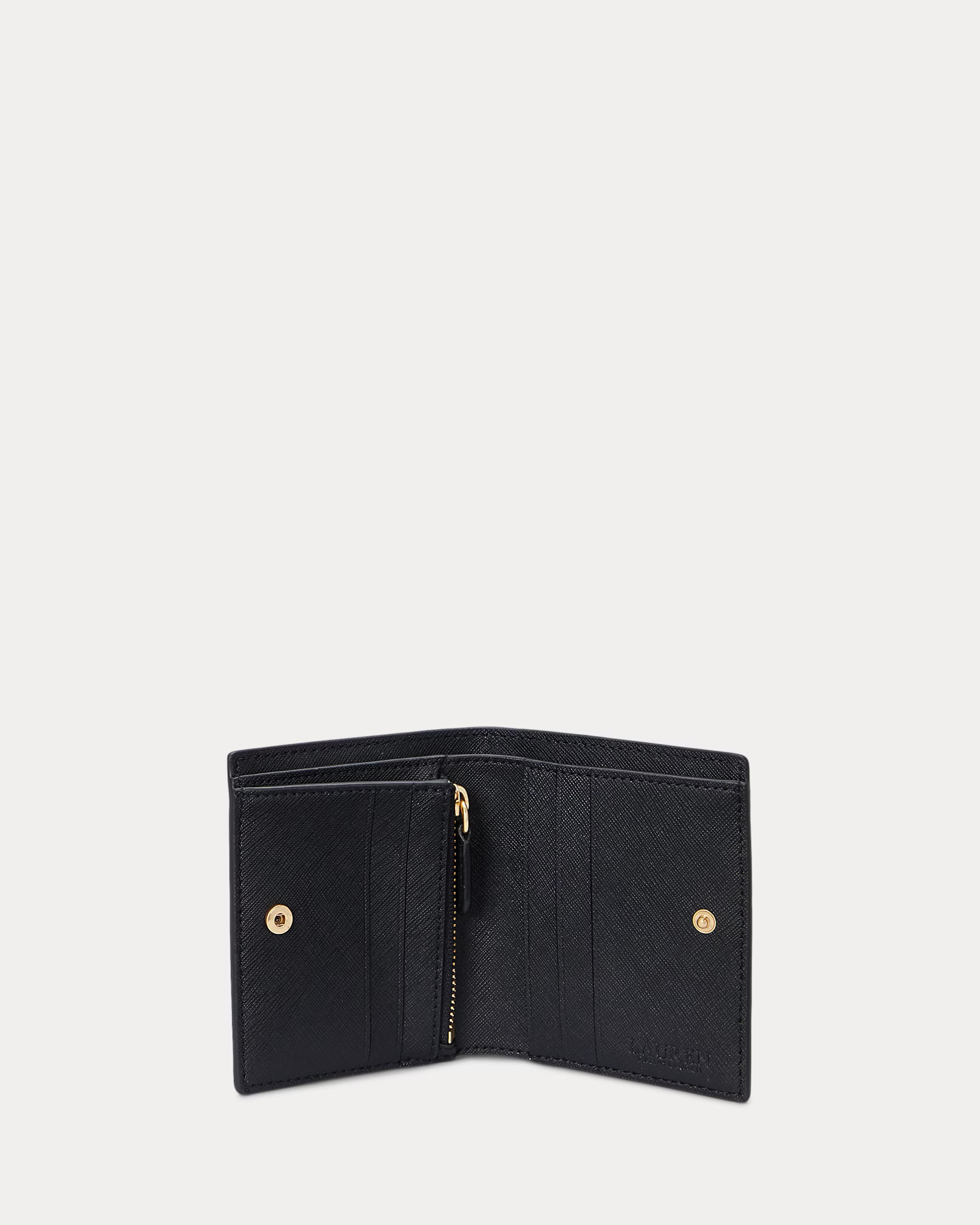 LAUREN RALPH LAUREN - Crosshatch Leather Compact Wallet