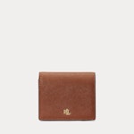 Crosshatch Leather Compact Wallet