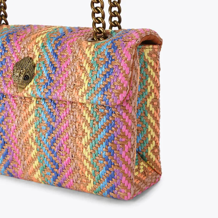 KURT GEIGER - Rainbow Woven Kensington Bag