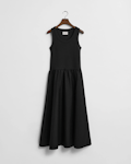 Jersey Woven Midi Dress