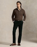 Cable-Knit Cotton Quarter-Zip Jumper