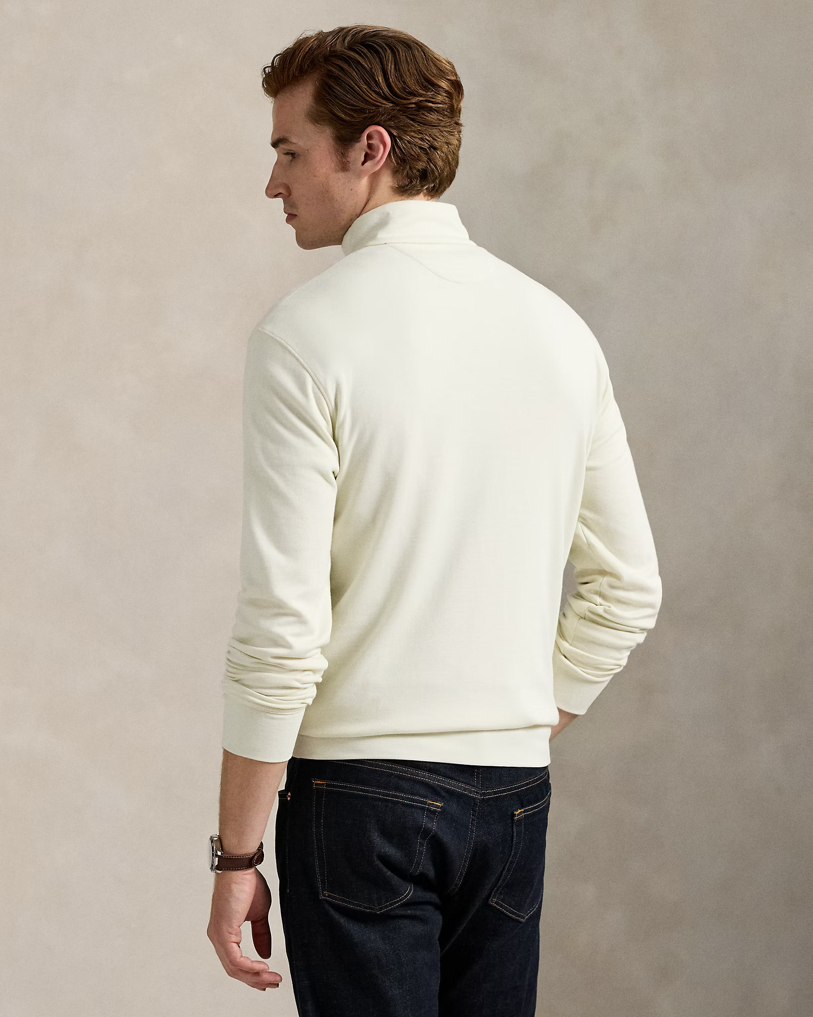 POLO RALPH LAUREN - Luxury Jersey Quarter-Zip Pullover