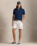 Custom Slim Fit Indigo Mesh Polo Shirt