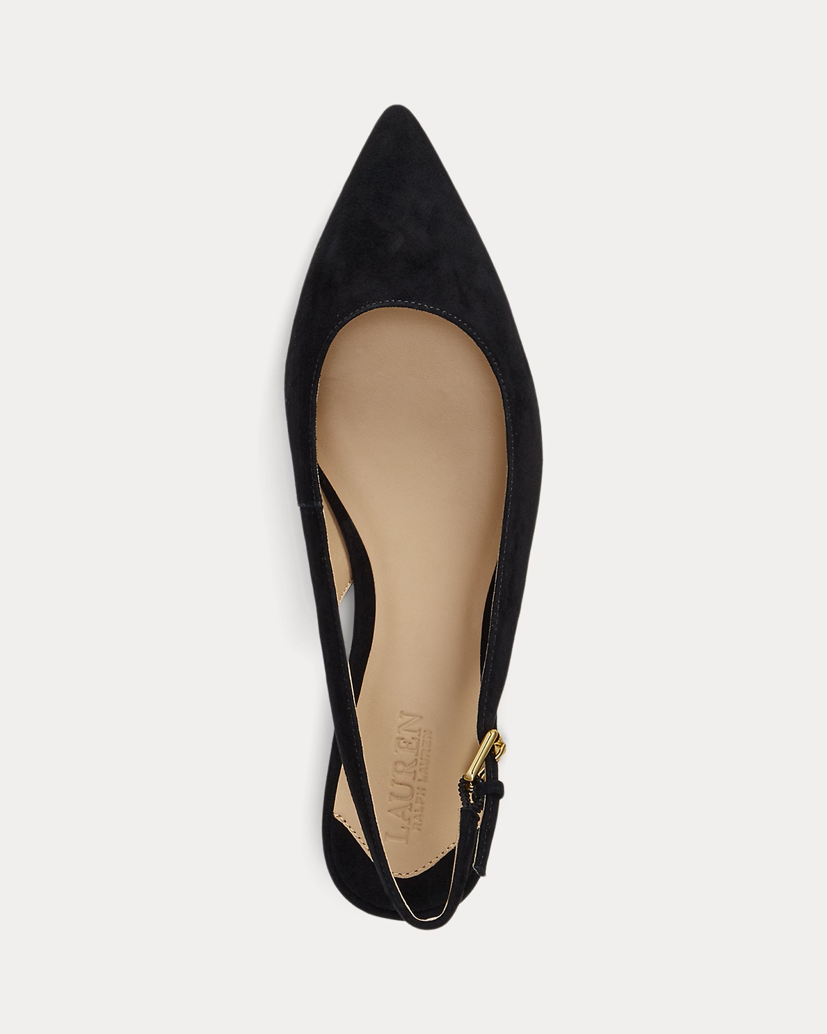 LAUREN RALPH LAUREN - Londyn Suede Slingback Flat