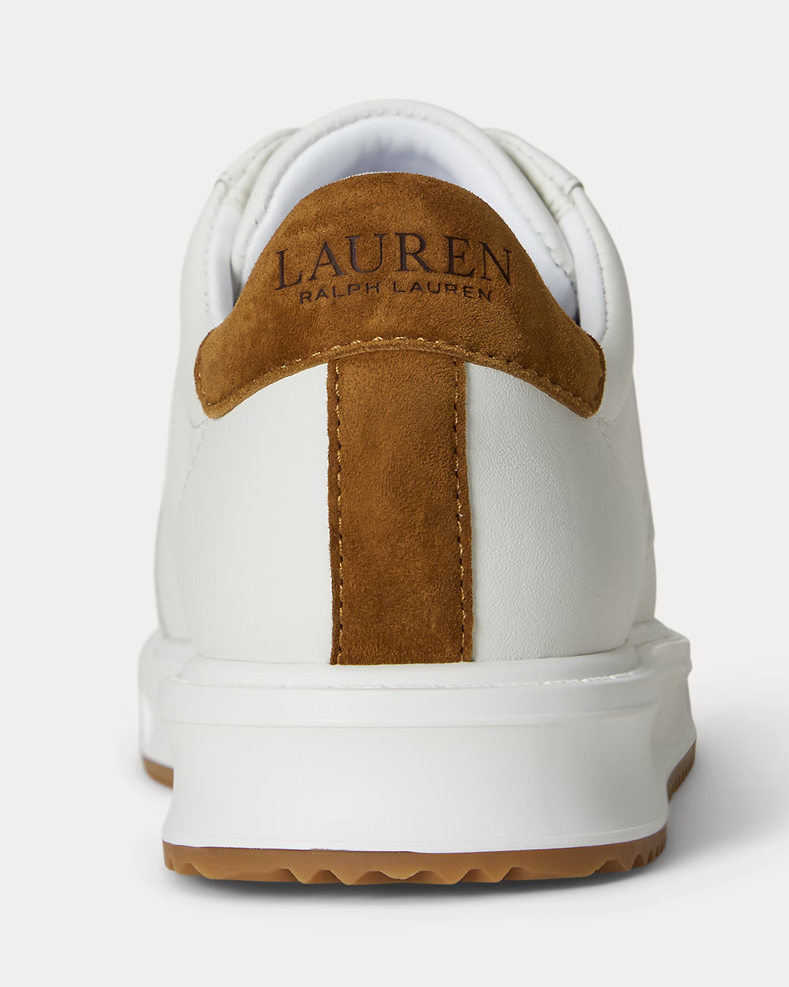 LAUREN RALPH LAUREN - Ainsley Two-Tone Leather & Suede Sneaker