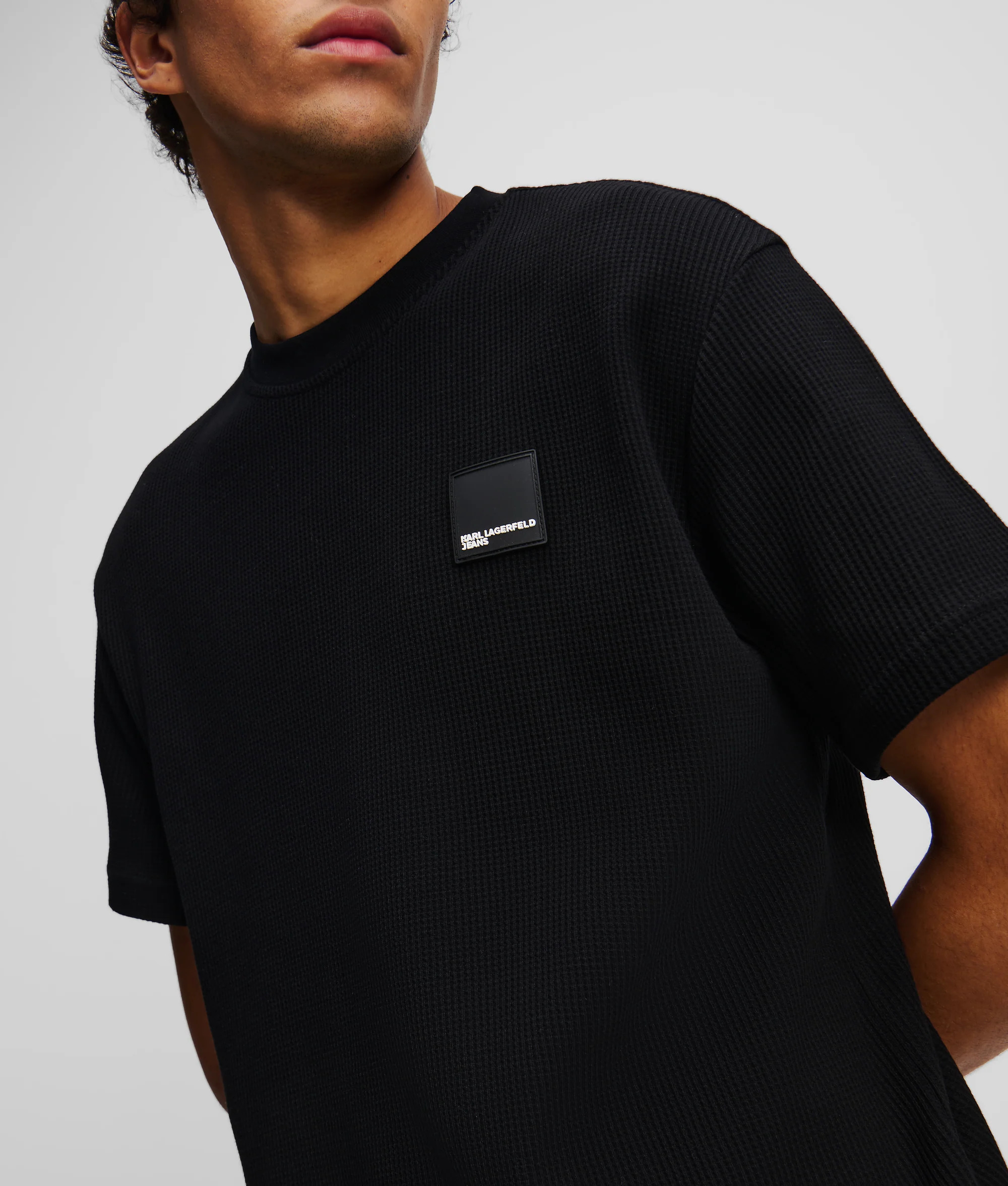 KARL LAGERFELD JEANS - Reg Ss Waffle Tee
