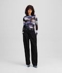 ΚLJ Denim Mix Material Pant