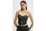 Faux Leather Top