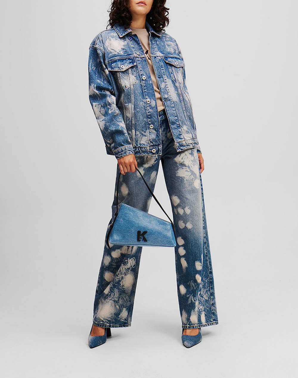 KARL LAGERFELD JEANS - Relaxed Logo Denim Jacket
