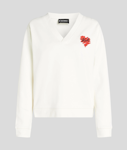 Hearts V-Neck Sweatshirt