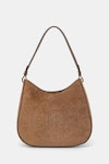 Circle Soper Hobo Suede Bag
