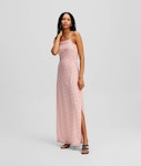Mesh Maxi Dress Aop