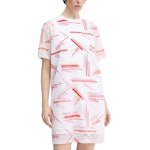 Printed Mesh Dress