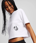 Reg Cropped Monogram Tee