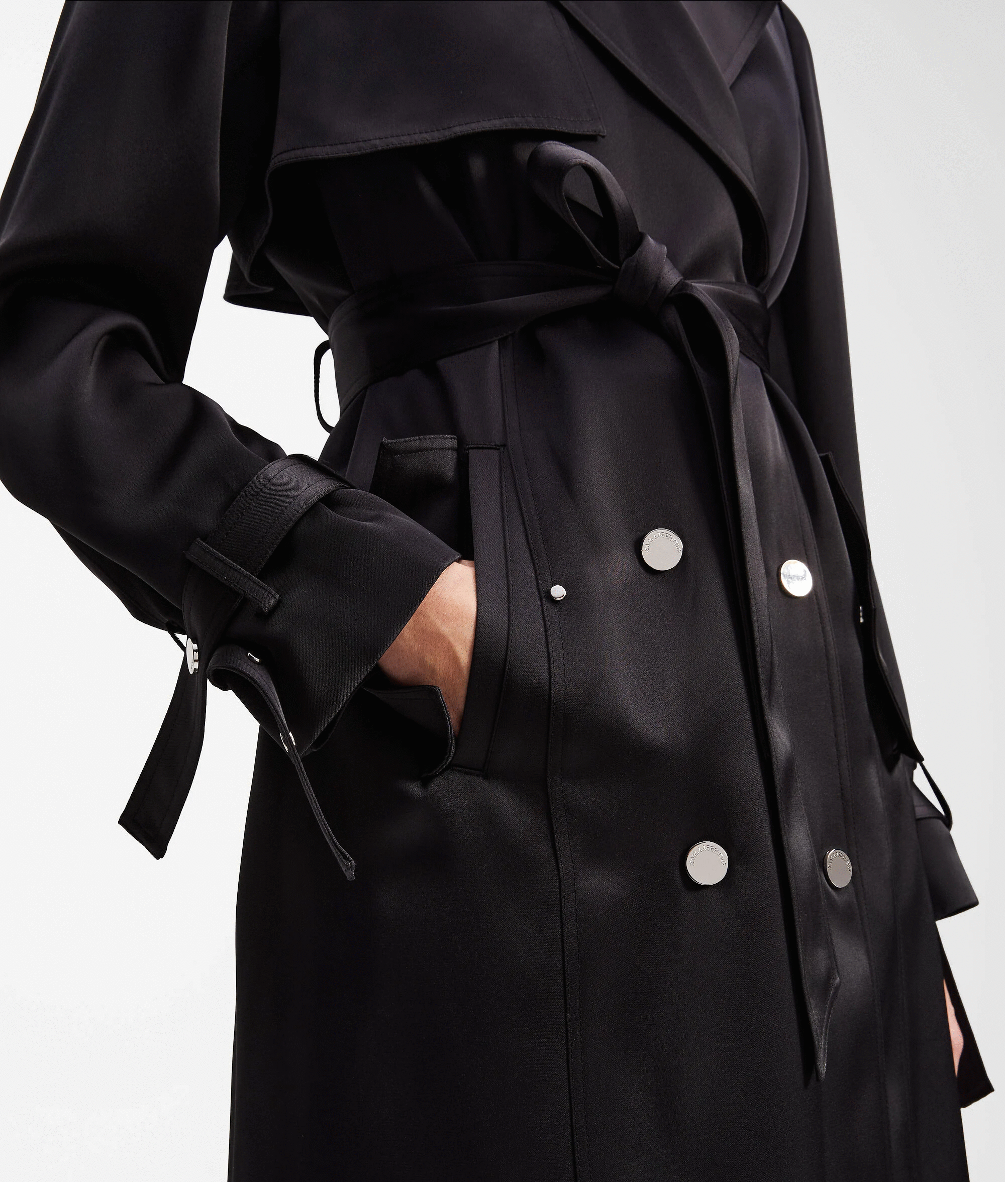 KARL LAGERFELD - Fluid Trench Coat