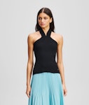 Halterneck Knit Tank Top