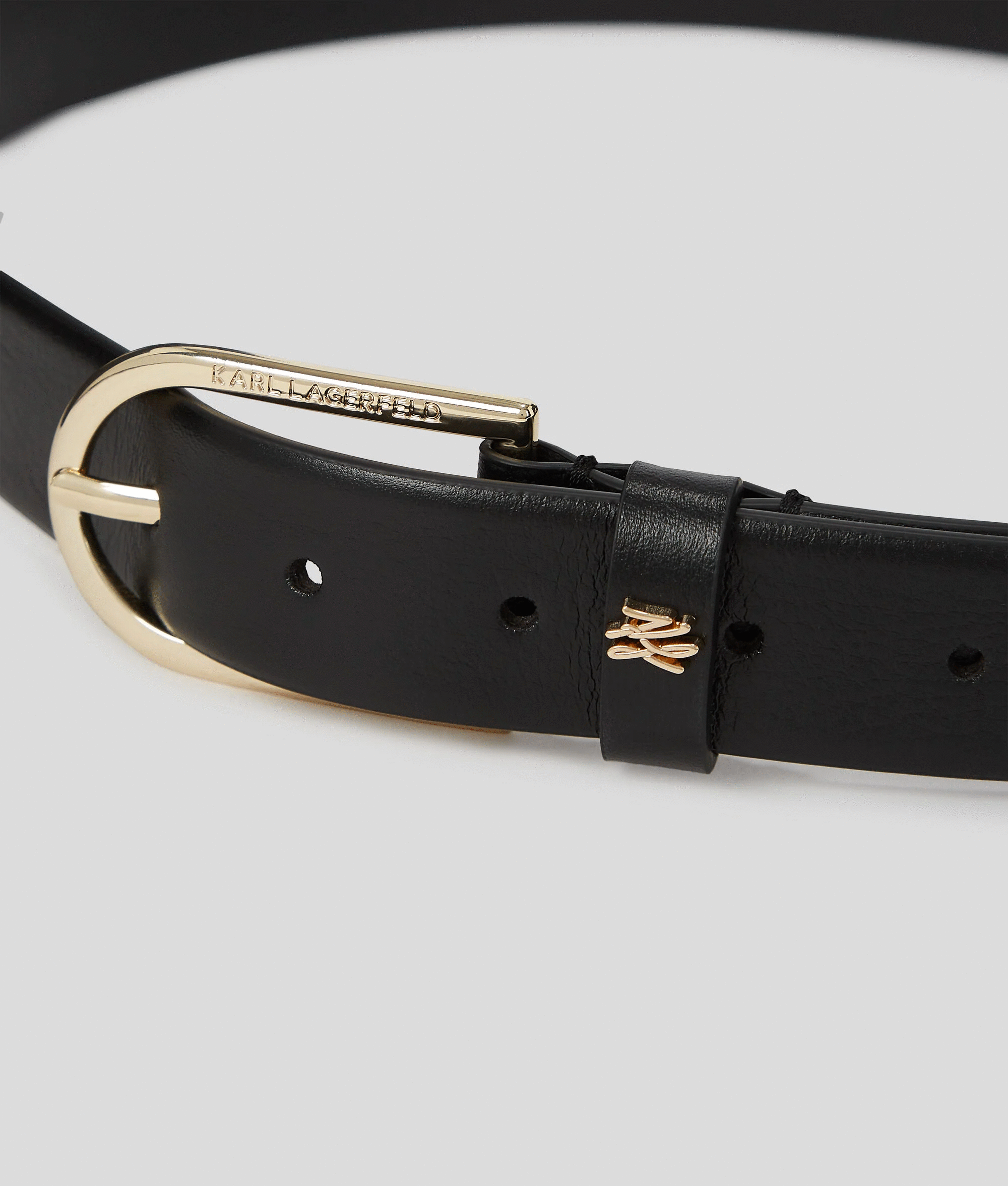 KARL LAGERFELD - Autograph Round H3 Belt