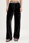 Velvet Sweatpant Wide Leg