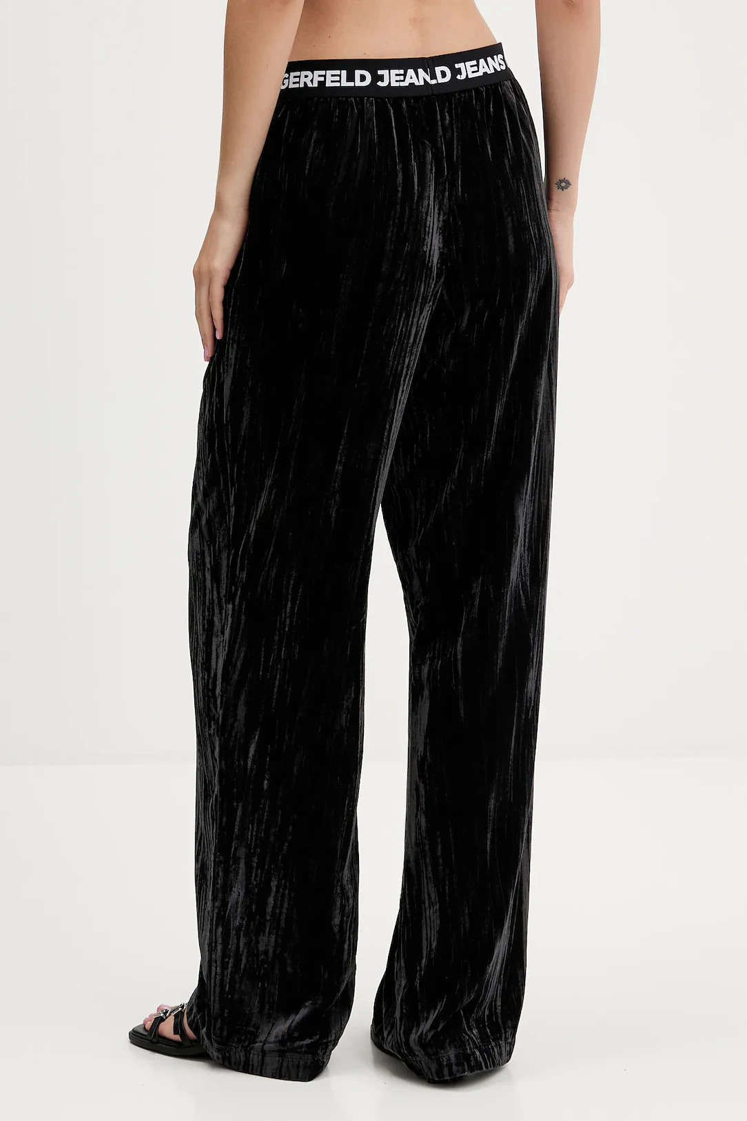 KARL LAGERFELD JEANS - Velvet Sweatpant Wide Leg